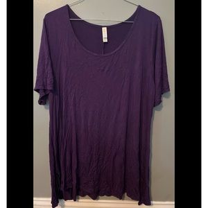 Lularoe 3X tee purple